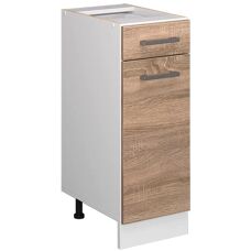 Pensile base cucina Vicco R-Line - Sonoma/Bianco - 30cm