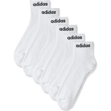 Chaussettes de cheville rembourrées adidas Linear 3 paires - Blanc