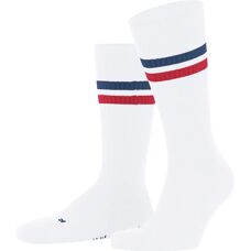 Chaussettes Dynamiques Falke - Blanc/Bleu/Rouge - Moyen - Publicité