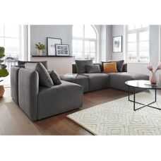 Andas Nöre Grau Modular Ecksofa - Sofa-Eckelement