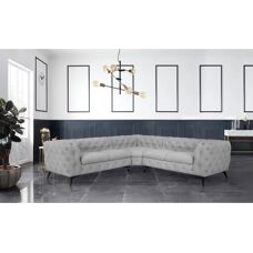 Leonique Glynis L-Form Sofa - Bezug aus Polyester