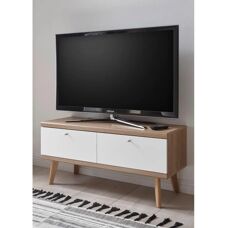 Andas Merle Weiß Skandinavischer Lowboard - Sideboards