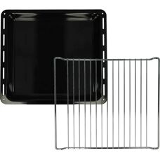 Set de horno vhbw Zanussi - Bandeja y rejilla - 42,2x37cm