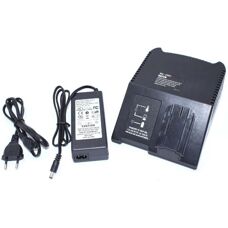 Cargador vhbw negro para baterías AEG y Milwaukee 7,2-24V