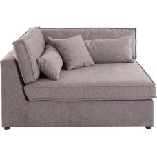 Raum.ID Enid Modulares Ecksofa - Velours, Taupe, 130cm
