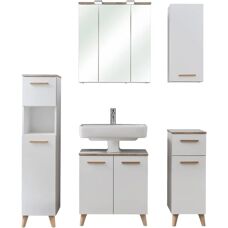 SAPHIR Quickset 931 Badmöbel-Set - 5-teilig, Weiß Hochglanz