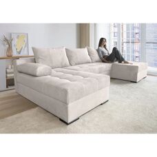 INOSIGN Josy U-Form Sofa – Modern Beige Stoff