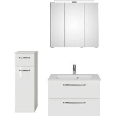 SAPHIR - Trentino - Weiß Hochglanz - Badezimmer-Möbel-Set