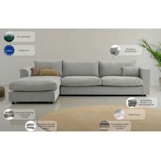LEGER HOME BY LENA GERCKE Avelina Taupe Sofa - Sofas