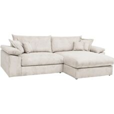 Home affaire Soft&Cosy XXL L-Form - Couch, beige (creme) - 303cm breit