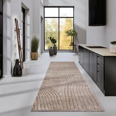 Elle Decoration Pigment Beige Langharig Tapijt - Tapijt