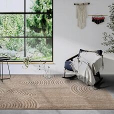 Tapis à poil haut beige Elle Decoration Chappe - Tapis - Publicité
