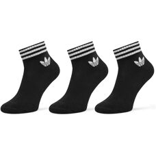 adidas 3 csíkos boka zokni - 3 pár - Fekete
