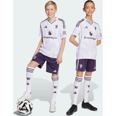 Adidas Man Utd 2025-2026 Aurora Plum Kids Shorts - Purple - Shorts