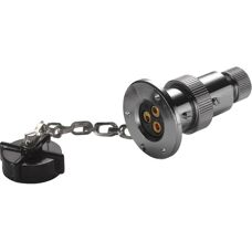 Conector Hella Marine de 3 Pines - Conector de 3 pines, Plateado