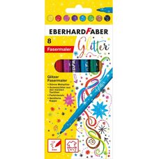 Eberhard Faber Pastell-Glitzer-Filzstift Set - Textmarker