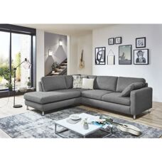 DIE PLANBAR MP-IN19027 L-Form Sofa - Microfaser Grau