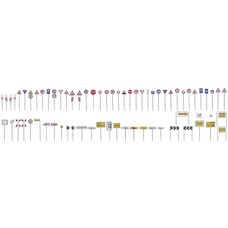 Piko H0 Scale Model Train Accessories - Road Signs Set