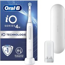 Brosse à dents électrique ORAL-B iO4 Blanc - Bluetooth, 1 tête, 1 étui de voyage