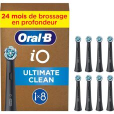 Oral-B iO Ultimate Clean Toothbrush Heads - black (8 pcs)