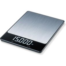 Balance de Cuisine Beurer KS 34 en Acier Inoxydable - 15kg Max - Publicité
