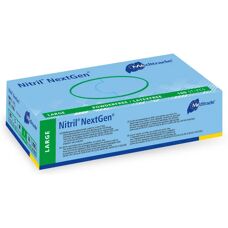 Kaiserkraft Nitril-Einweghandschuhe - Lebensmittelkonform, Blau, Größe L - Einweghandschuhe