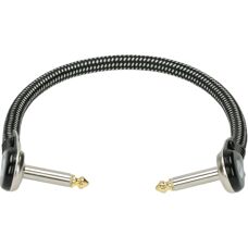 Klotz Vintage 15cm Gitarr Patch-Kabel - Mono, Schwarz-Weiß