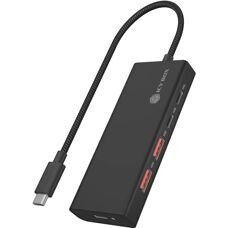 Icy Box IB-HUB1436-CPD - USB-hub - 4 poorten - Zwart