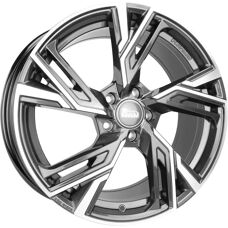 MAM Wheels Rs5 Palladium Front Polish - Aro - 8x18 - Gris