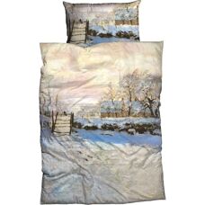 GOEBEL Elster Beig Satin Winter Bettwäsche - Bettwäsche