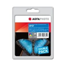AgfaPhoto APHP57CDUO Druckerpatrone - Cyan, Magenta, Gelb