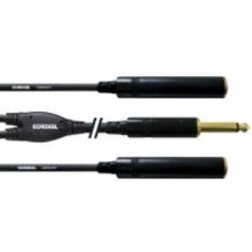 Cordial CFY 0.3 PGG Kabel audio - Mono jack 6,35 mm - 0,3 m