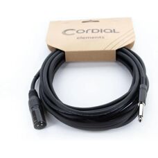 Cordial EM 5 MP Cable de micrófono - 5m, XLR macho, negro