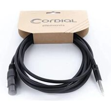 Cordial EM 0,5 FV Cable XLR 0,50 M Negro - Cable de audio