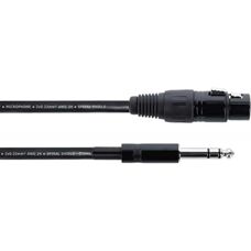 Cordial EM 6 FV Cable de conexión - 6m, negro, micrófono