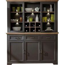 INNOSTYLE - Jasmin - Graphit - Artisan Eiche - Vitrine