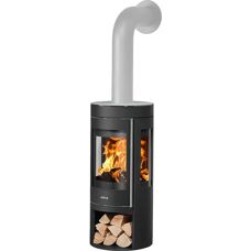 JUSTUS Mino Trios 2.0 - Rund Glasofen - Schwarz - 5,5 kW