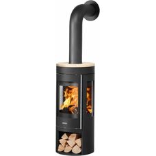 JUSTUS Mino Trios 2.0 - Sandstein, Schwarz, Kaminofen