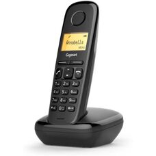 Téléphone sans fil Gigaset A170 - Ergonomique, Noir Ambre, 50 Contacts - Publicité