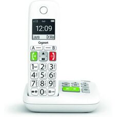 Téléphone sans fil Gigaset E290A Blanc - Identification d'appel & Répondeur - Publicité