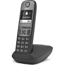 Gigaset AS690 - Telefono analogico/DECT con ID chiamante e nero