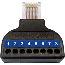 Wantec 5627 Netzwerksplitter - 4 Anschlüsse, Schwarz
