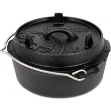 Pentola olandese Petromax ft3-t - 1,6L Nero - Base piatta