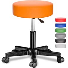 Casaria Deuba Bürostuhl - Höhenverstellbar 46-61cm, 360° Drehbar, Kunstleder