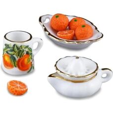 Reutter Miniatur Porzellan Orangen-Set - Sammler Geschenk