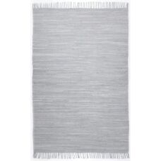 THEKO 120x180cm Grauer Baumwollteppich - Wohnteppiche