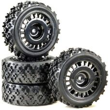 Absima 2510060 RC Hjul & Däck Set - Rally Block Design