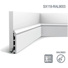 Orac Decor 14 x Sockelleisten SX118-RAL9003-Box - 28 m