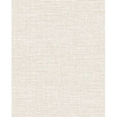Profhome White Fabric Look Non-woven Wallpaper - 5.33m2