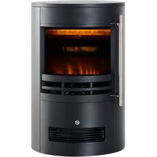 HOMCOM Elektrischer Kamin - 900/2000W, Realistischer Flammeneffekt - Kompaktes Design